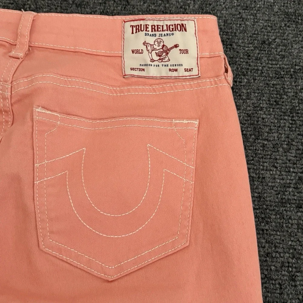 True‎ Religion Jeans Womens 28x31 Coral Becca Mid Rise Bootcut Stretch Denim